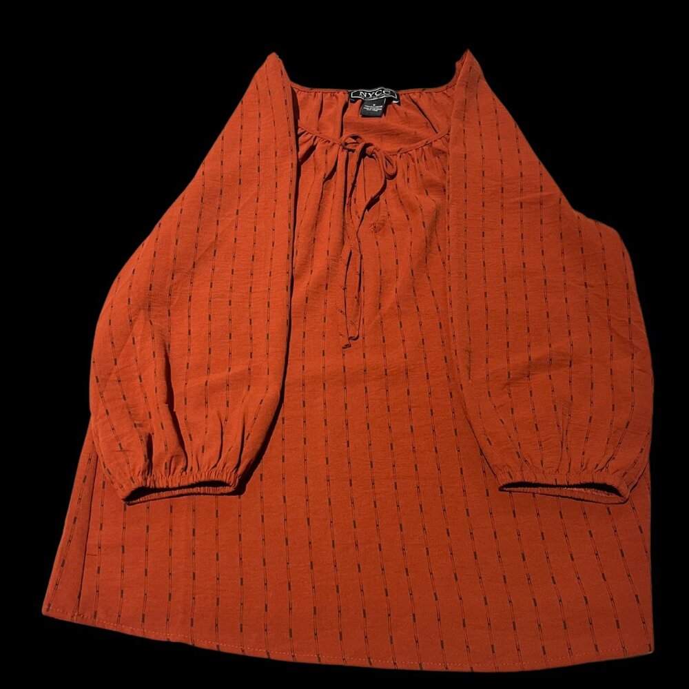 NYCC Women's Blouse Burnt Orange Size Small